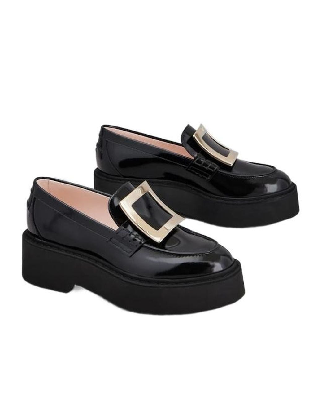 Roger Vivier Black Viv' Rangers Loafers