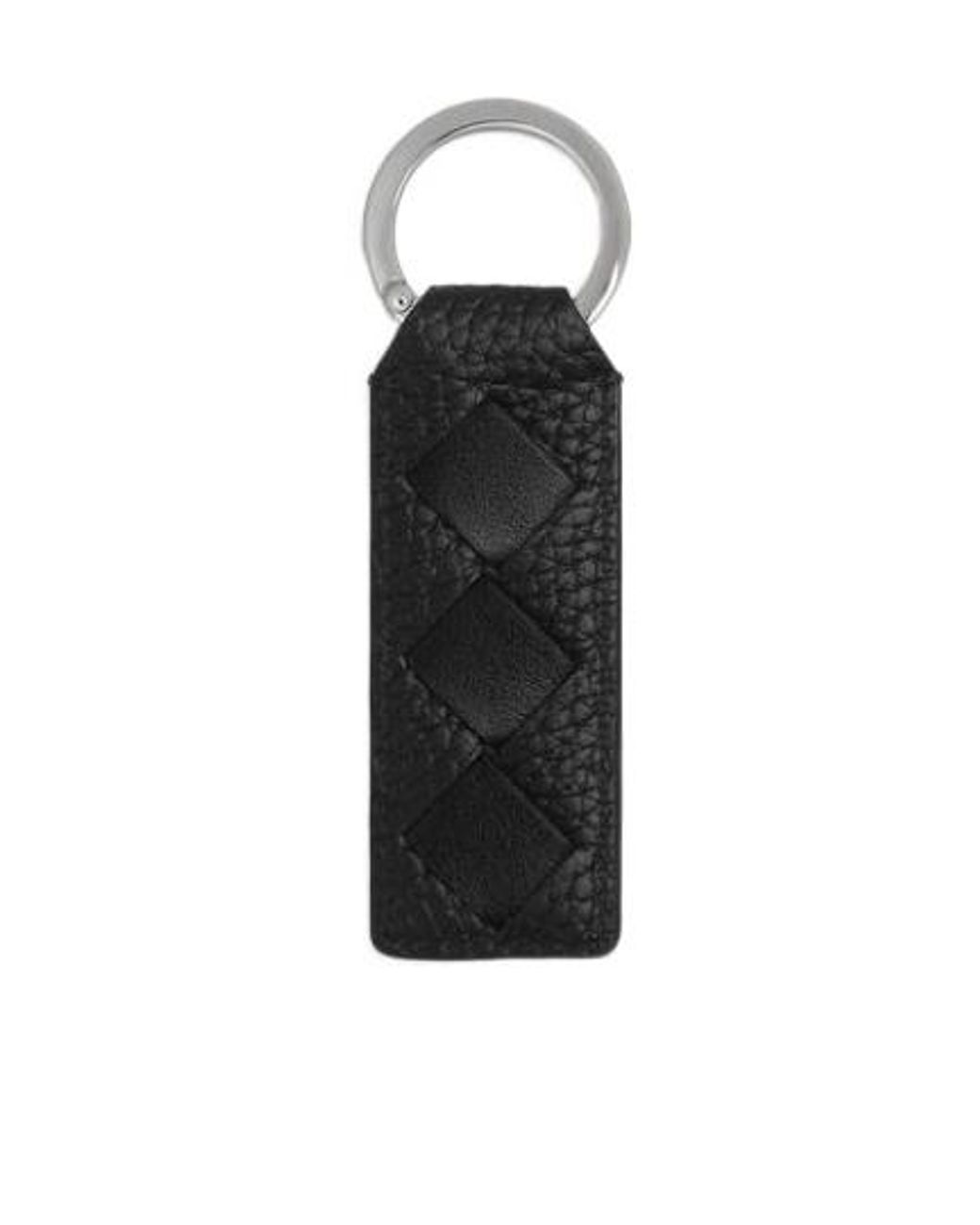 Bottega Veneta Black Tab Key Ring for men