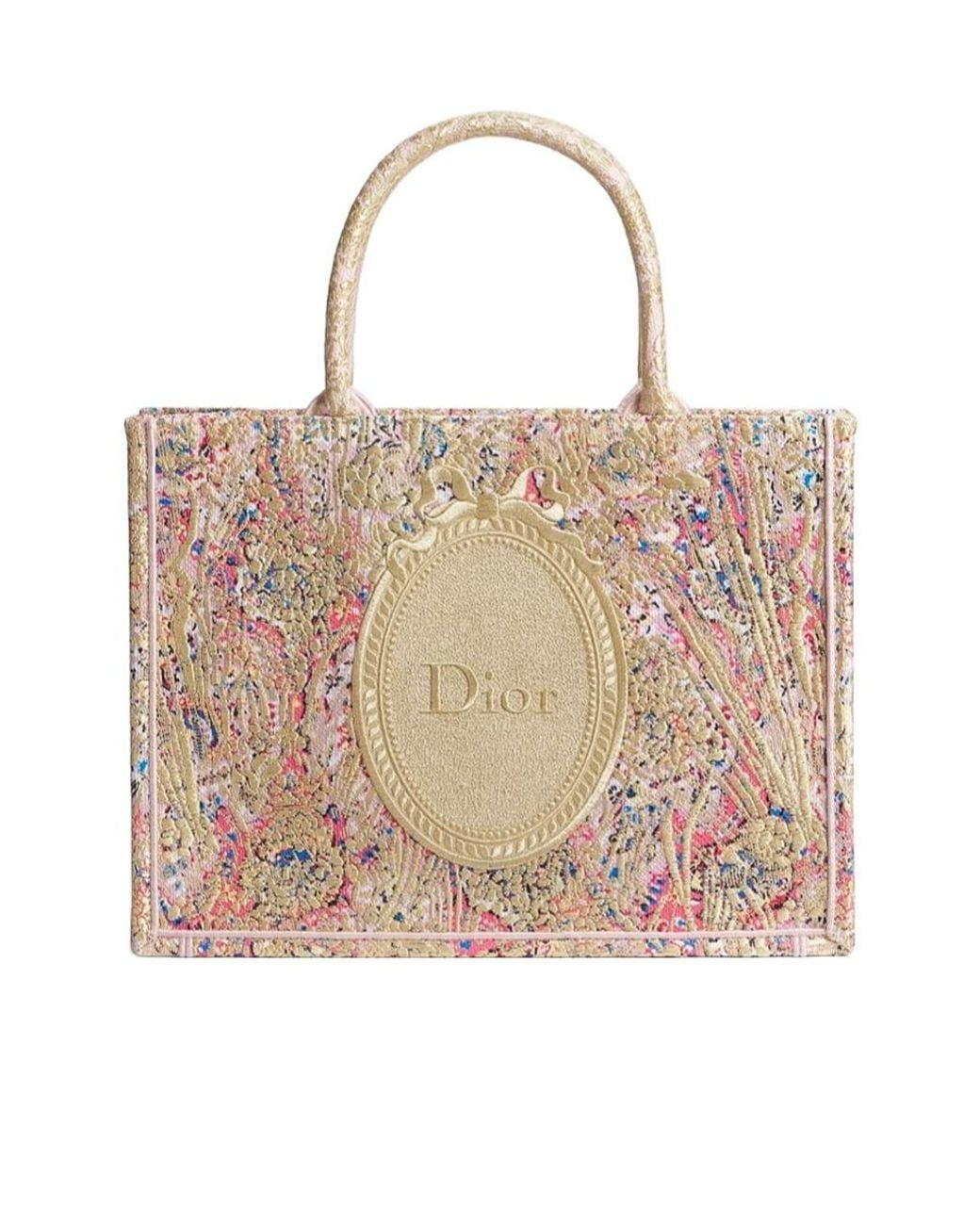 Dior Natural Medium Book Tote With Strap