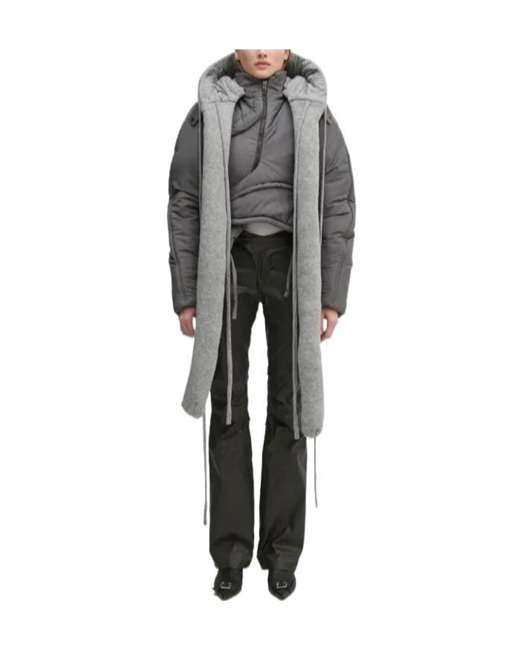 OTTOLINGER Gray Hooded Padded Jacket