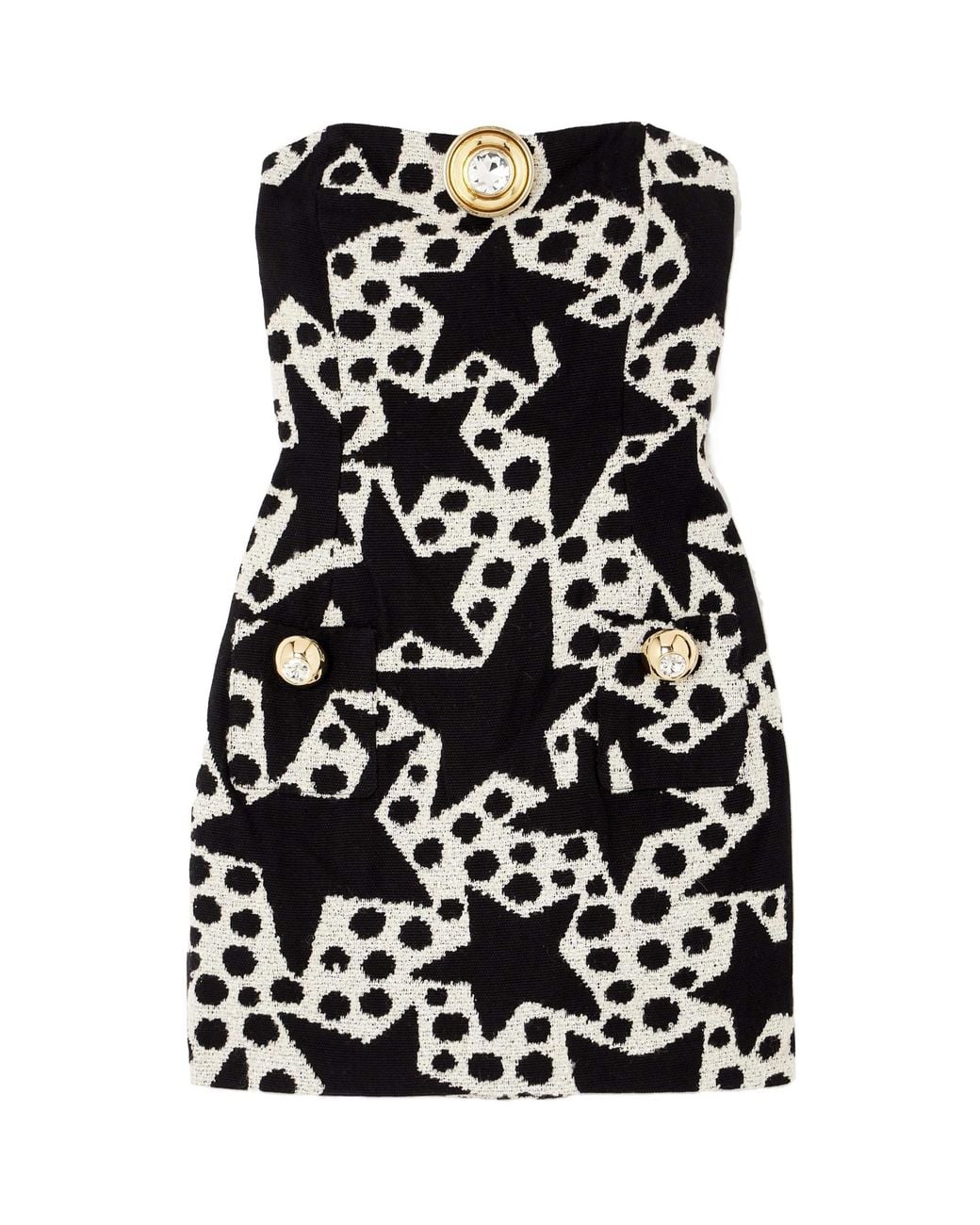 Area Black Polka Dot Pattern Dress