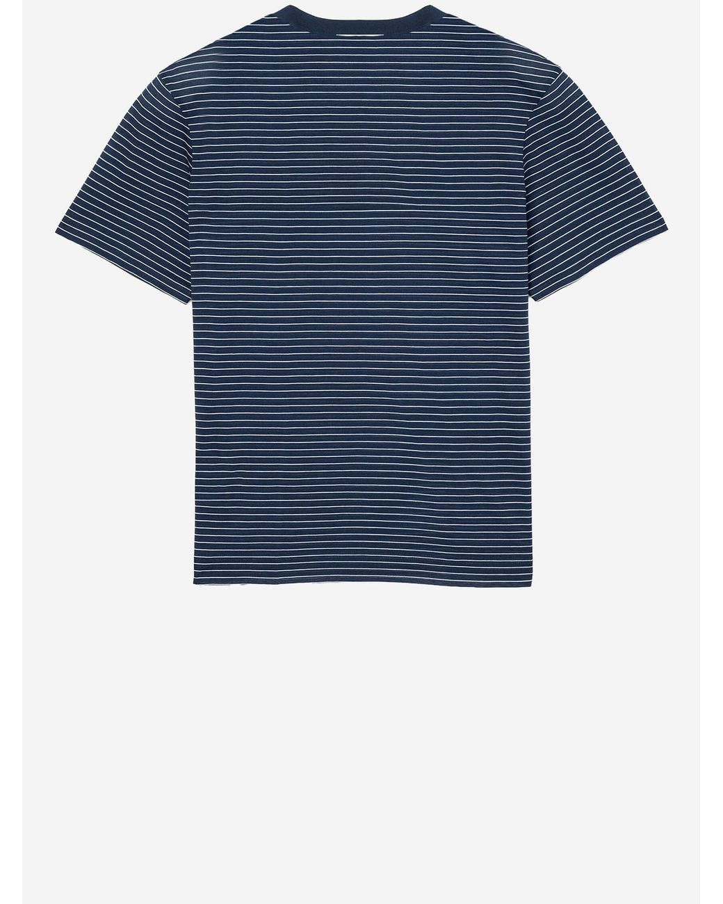 AMI Blue Ami Ami De Coeur Striped T-Shirt