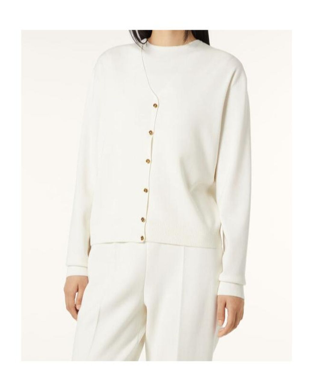 Loro Piana White Siena Cardigan