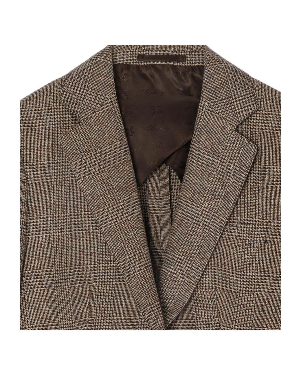 Burberry Brown Single Breasted Tailored Jacket