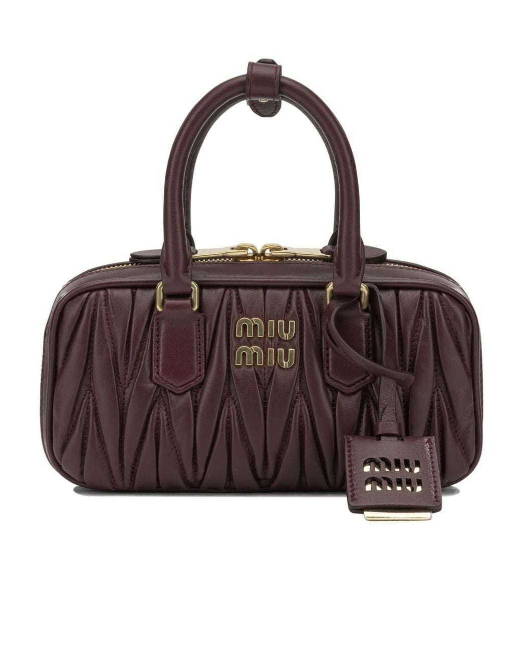 Miu Miu Brown Mini Leather Tote Bag