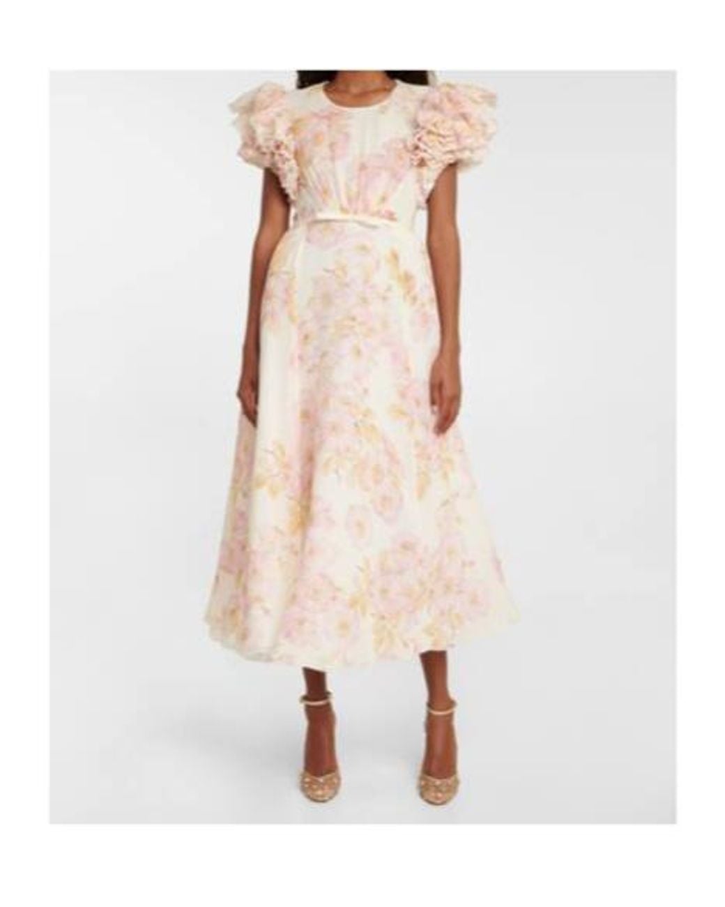 Giambattista Valli Pink Floral Silk Georgette Gown