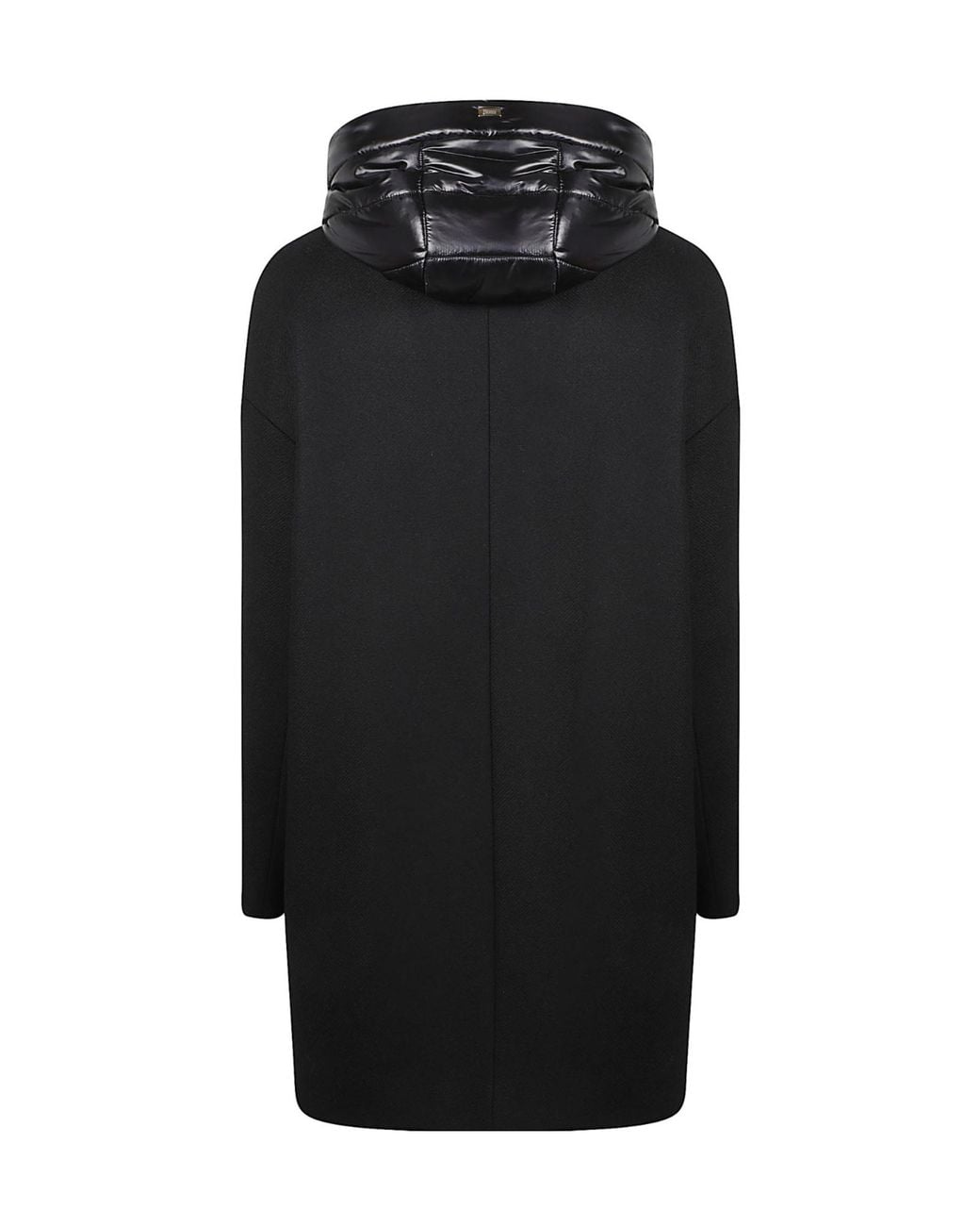 Herno Black Long-Sleeved Coat