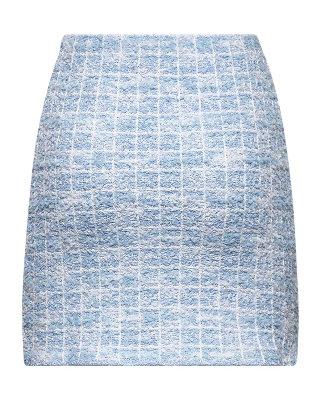 Self-Portrait Blue Tweed Mini Skirt