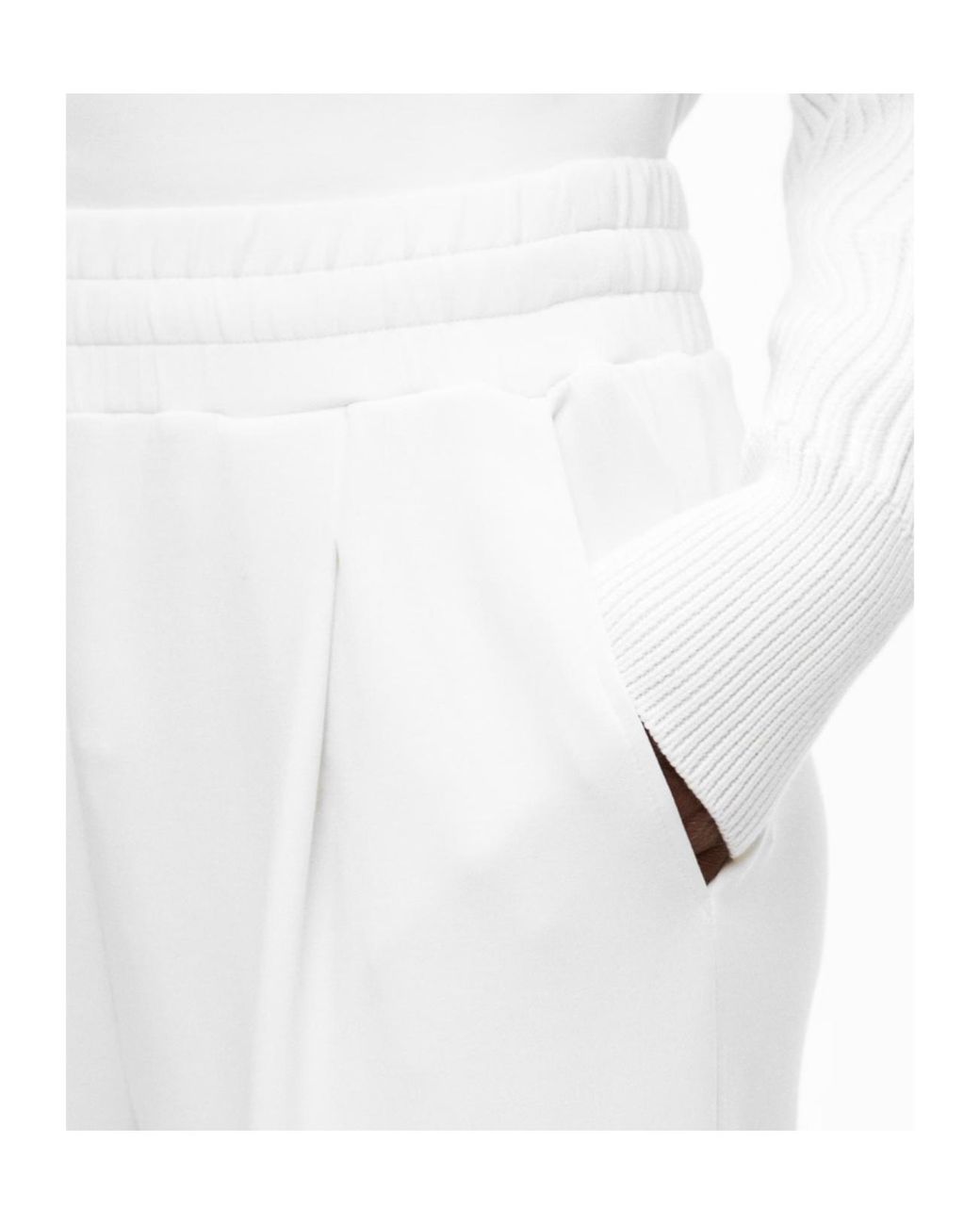 Varley White Wide Leg Pant