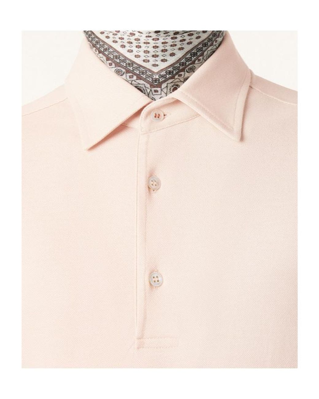 Loro Piana White Brenna Polo Shirt for men