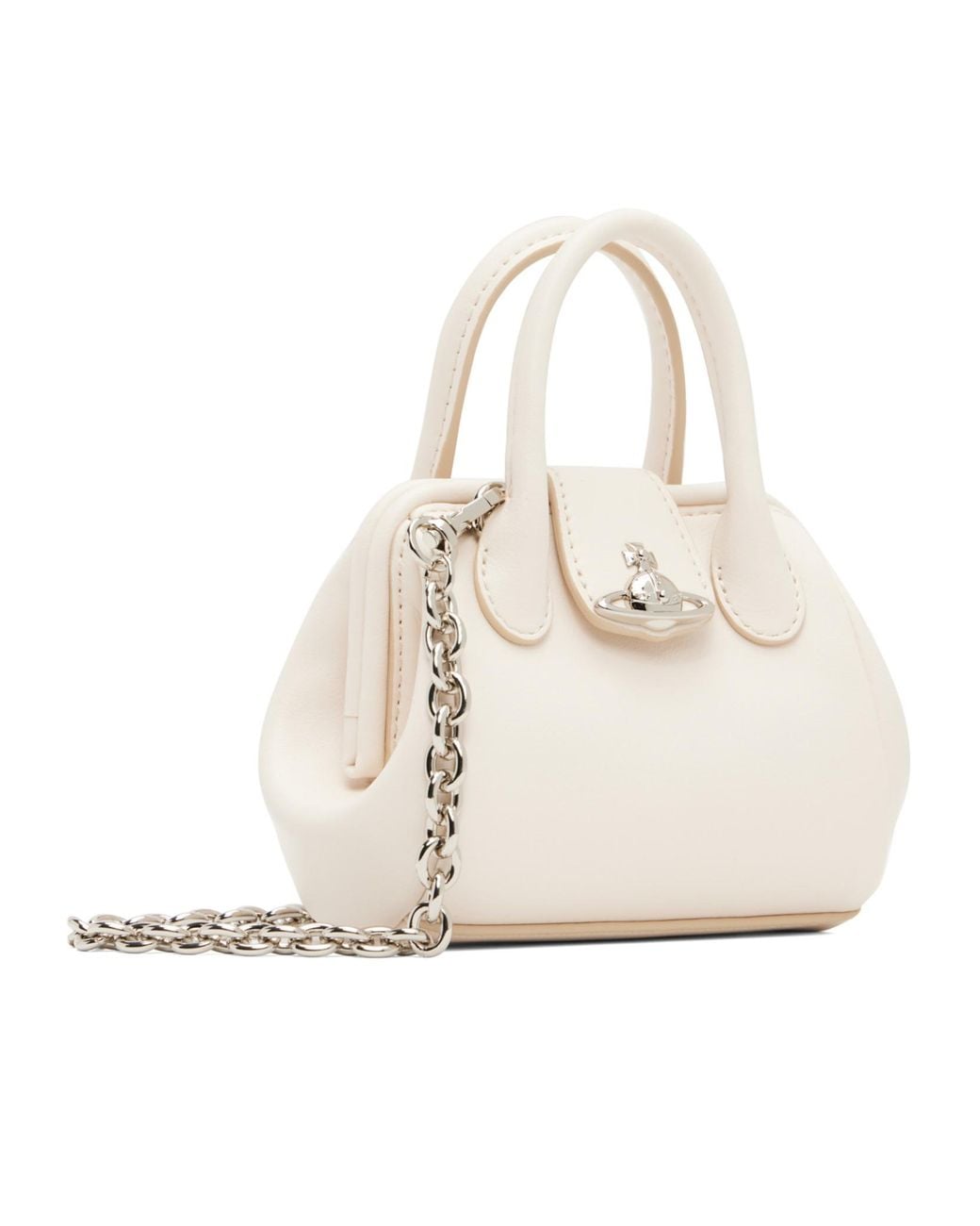 Vivienne Westwood White Pamela Mini Shoulder Bag