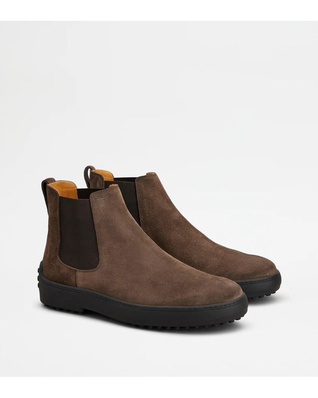 Tod's Brown Gommino Chelsea Boots for men
