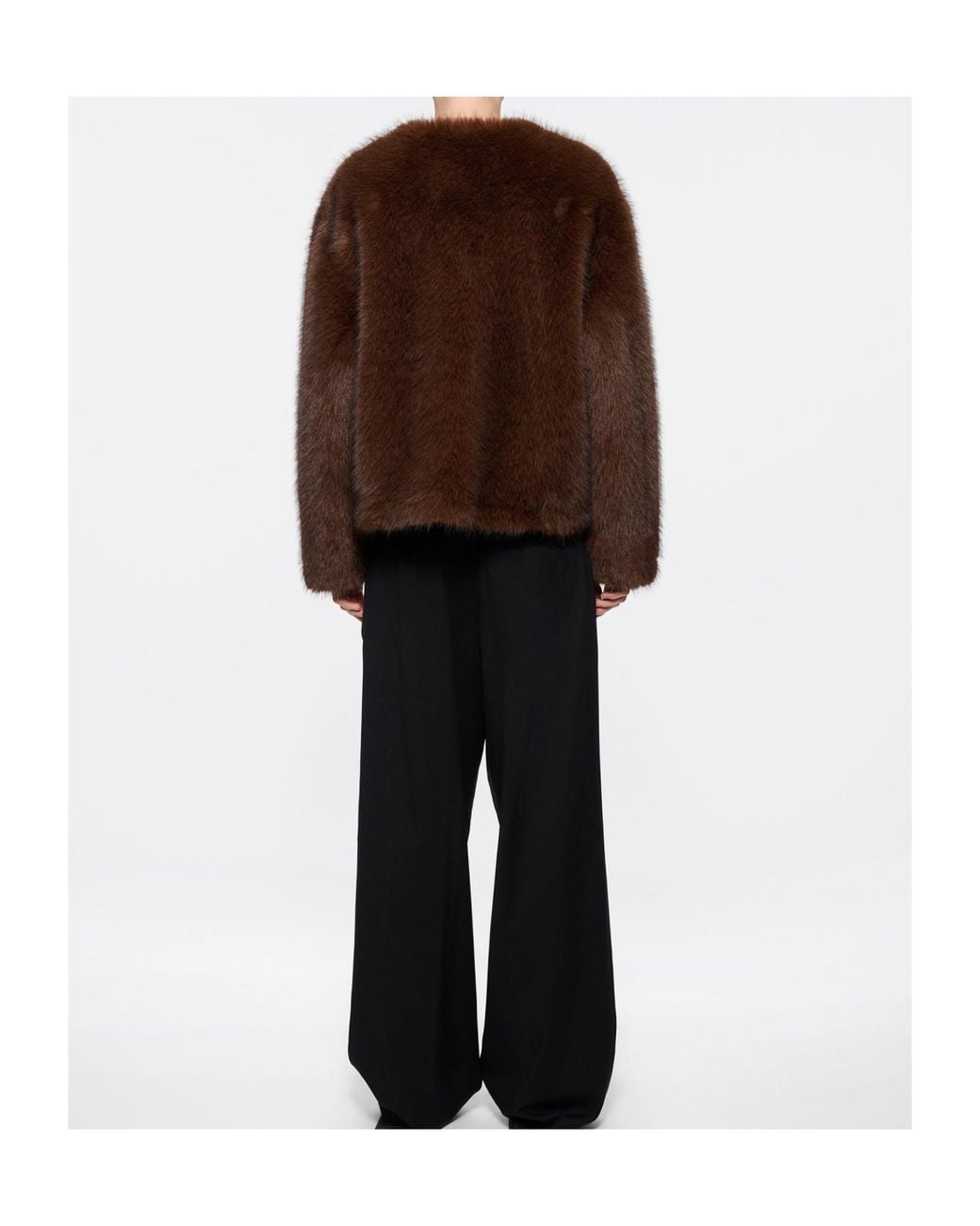 Stand Studio Brown Siena Faux Fur Jacket