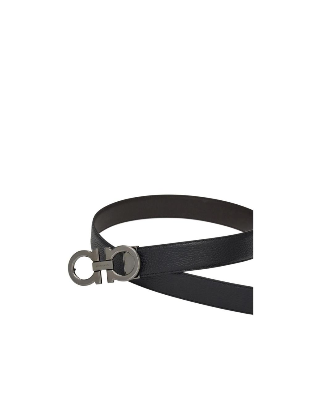 Ferragamo Black Ferragamo Reversible Belt Set for men
