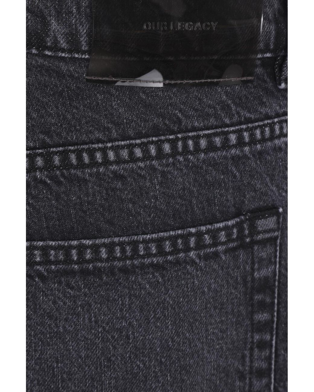 Our Legacy Gray Third Cut Relaxed Jeans for men