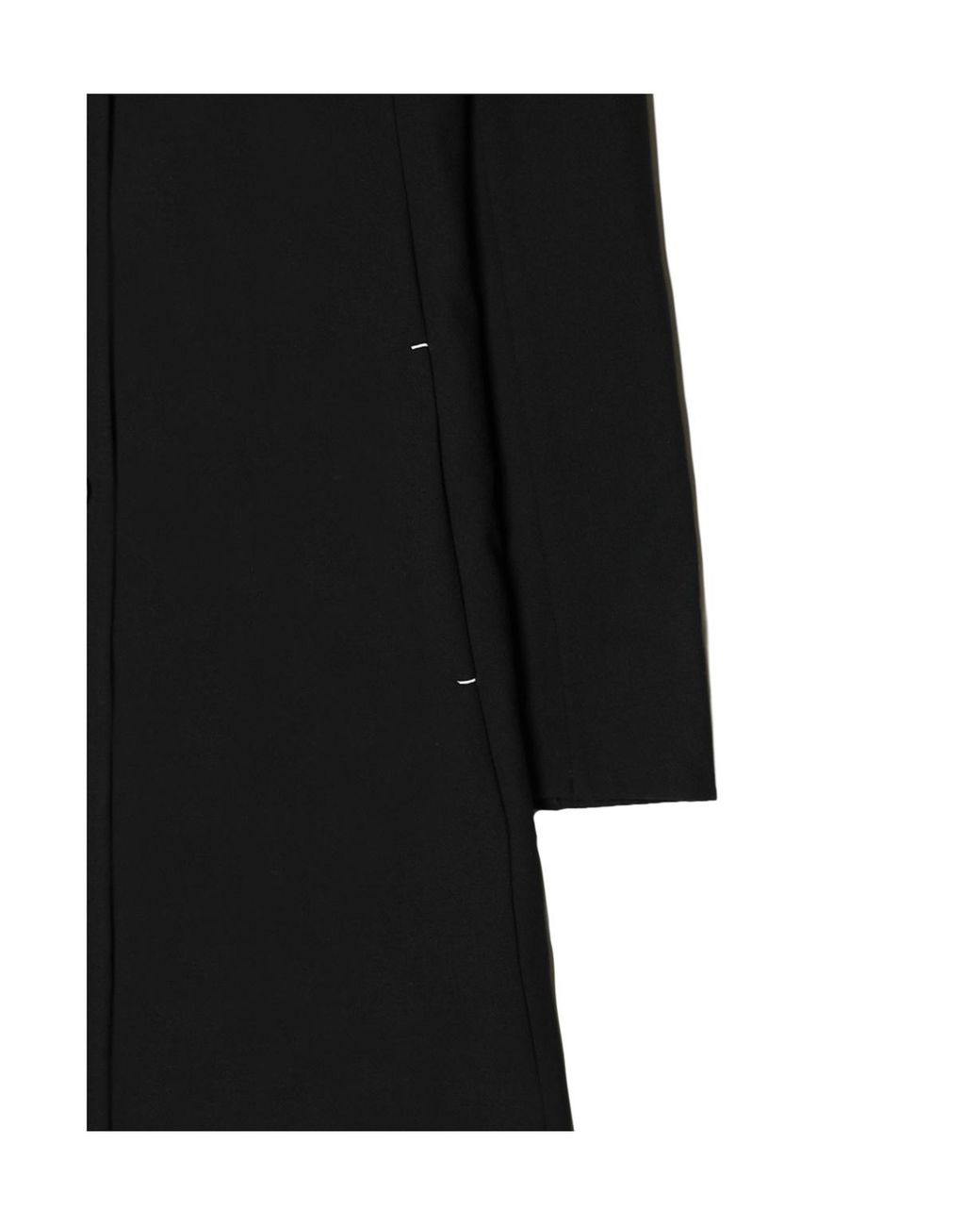 Jil Sander Black Single-Breasted Lapel-Collar Coat