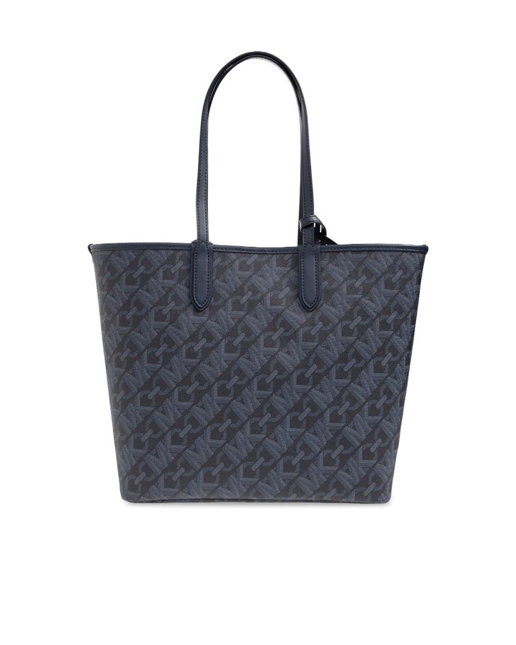 MICHAEL Michael Kors Blue Eliza Logo Plaque Tote Bag