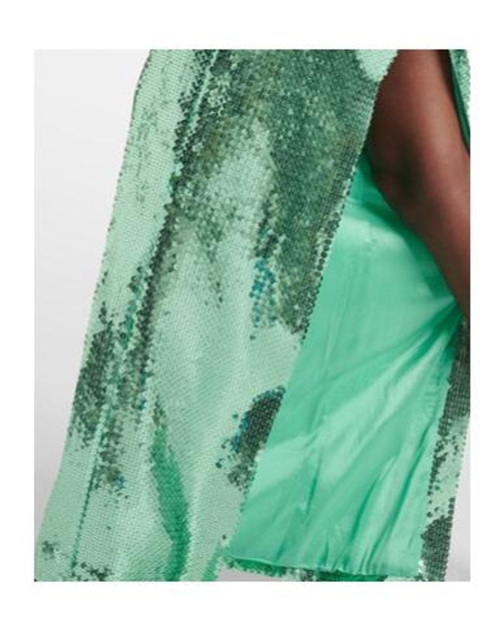 David Koma Green Sequined Gown