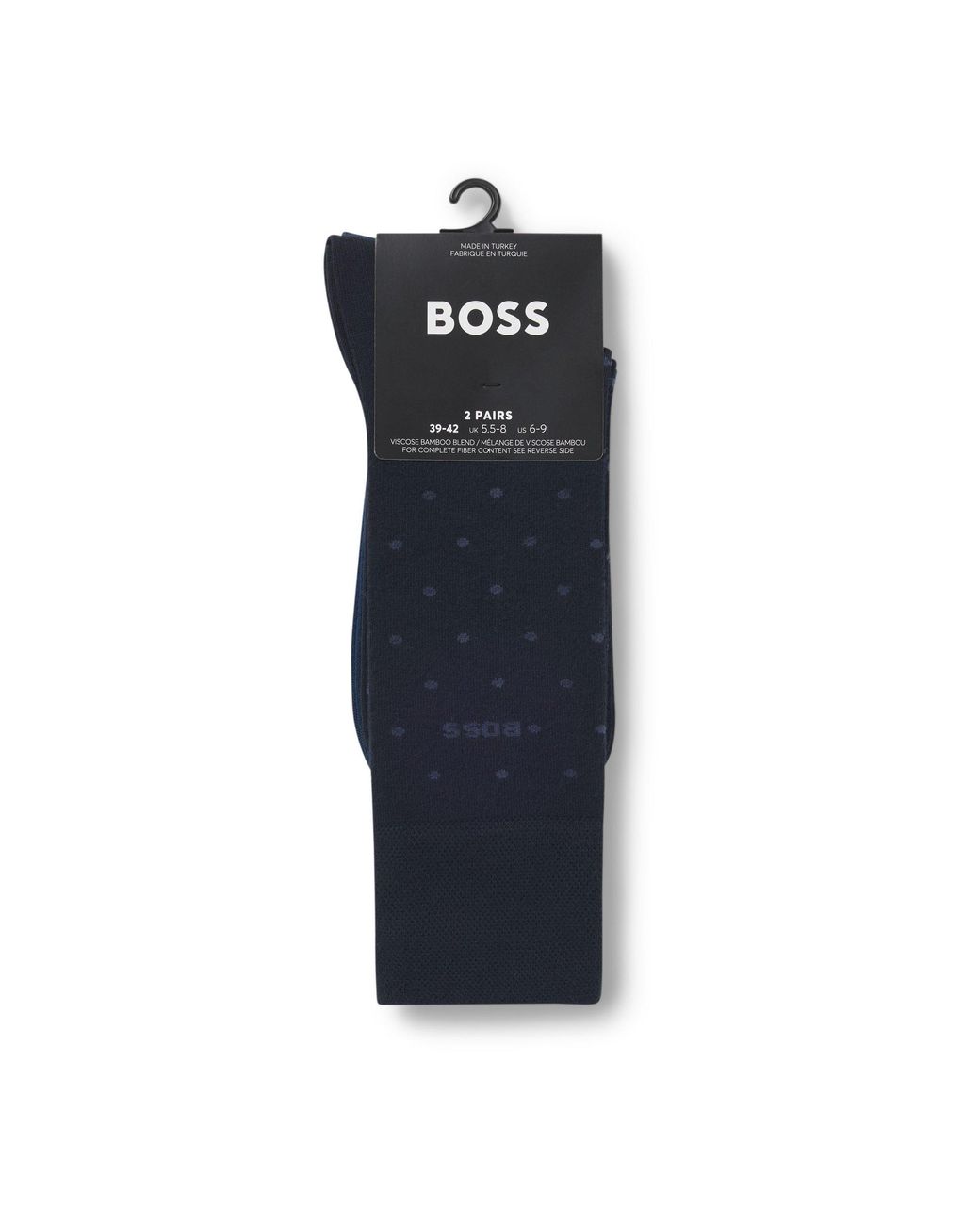 Boss Black Two-Tone Fashion Long Cotton Socks for men