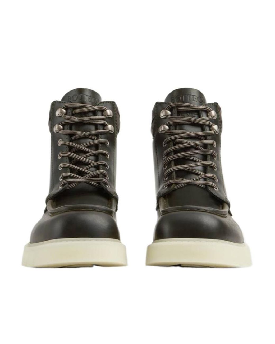 Bottega Veneta Black Haddock Lace-Up Ankle Boots for men