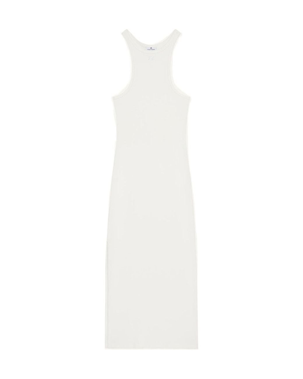 Courreges White Courrèges Racerback Jersey Midi Dress