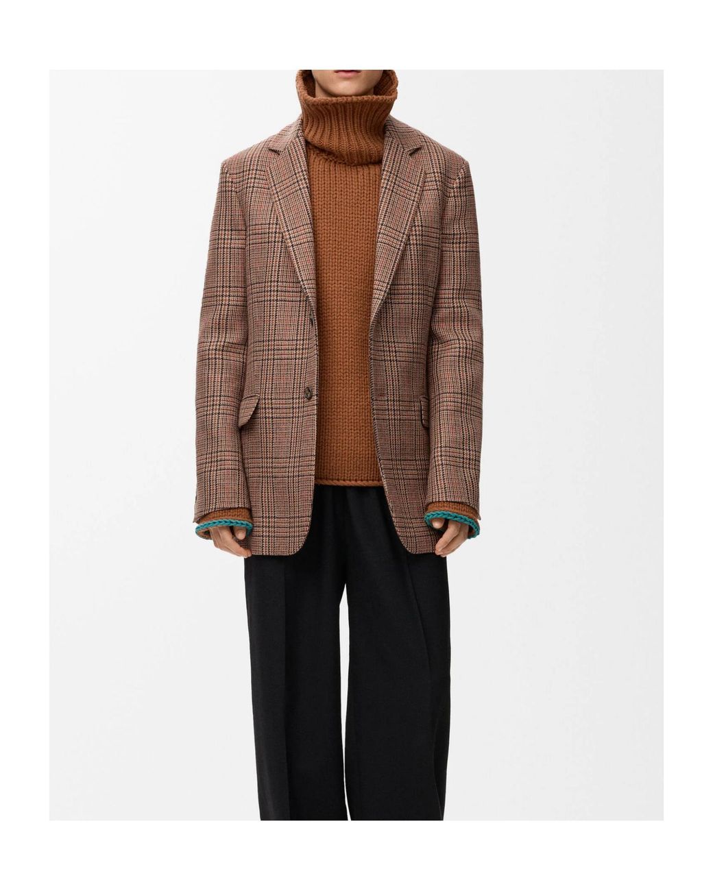 Loewe Brown Turtleneck Knitted Jumper for men