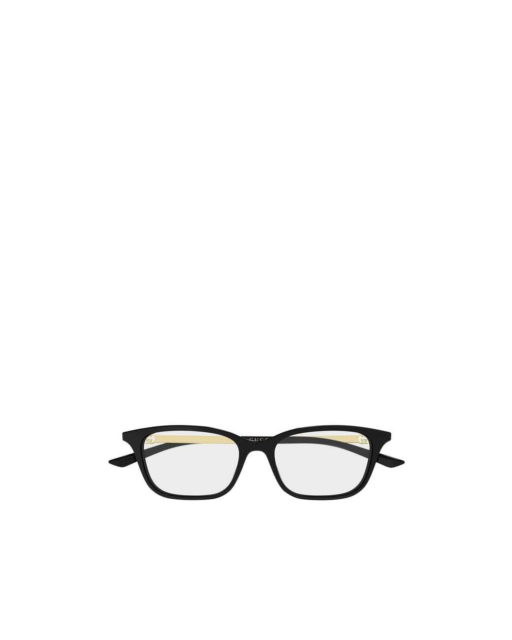 Gucci White Geometric-Frame Clear-Lens Glasses