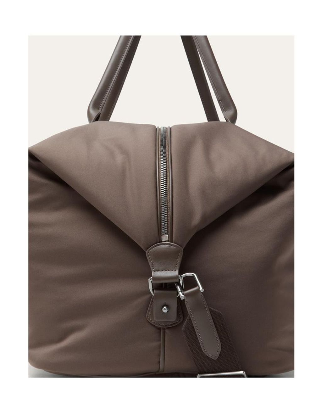 Loro Piana Brown Wind Duffle Bag for men