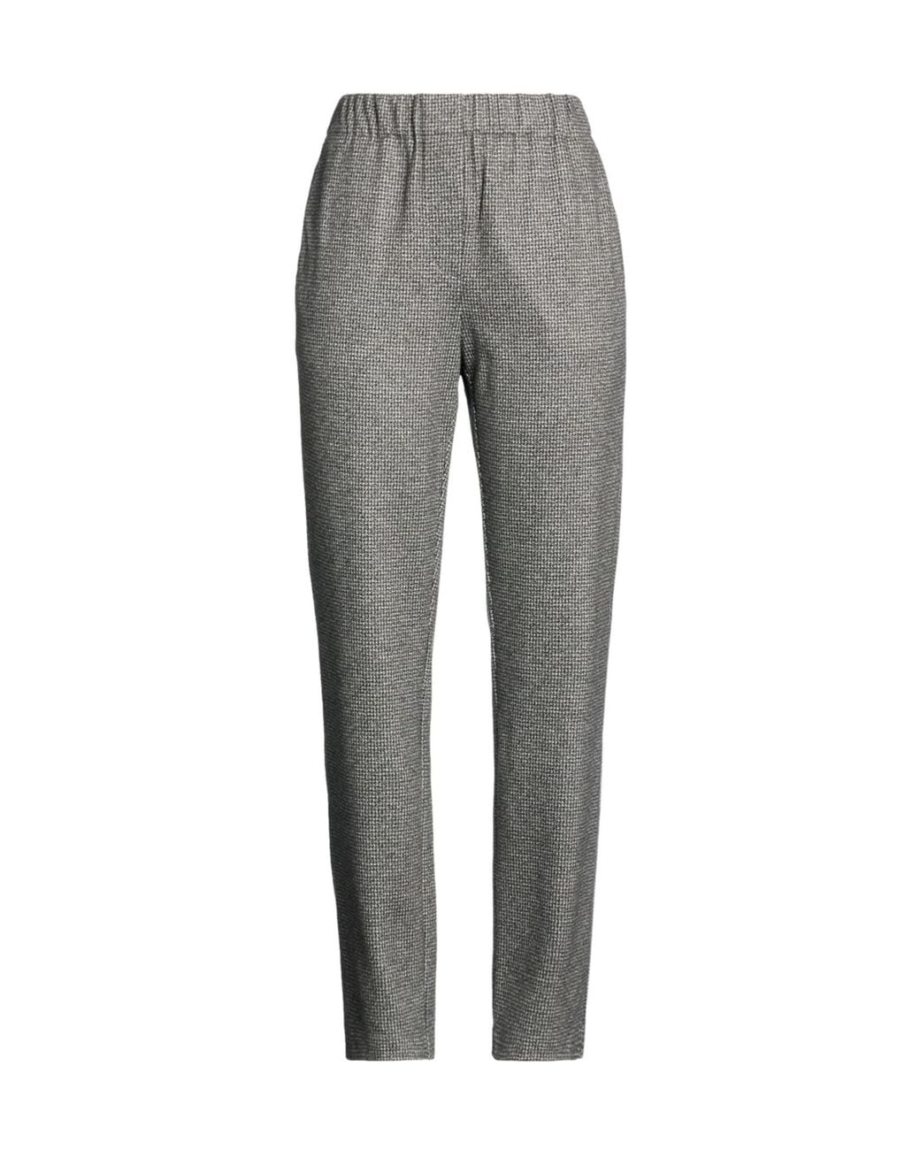 Weekend by Maxmara Gray Plaid Tapered Pants