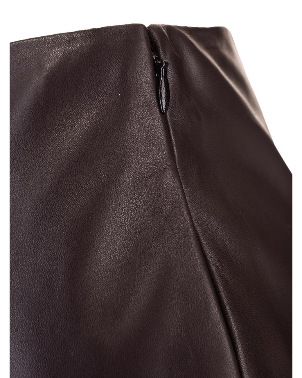 Valentino Blue High-Waisted Leather Shorts