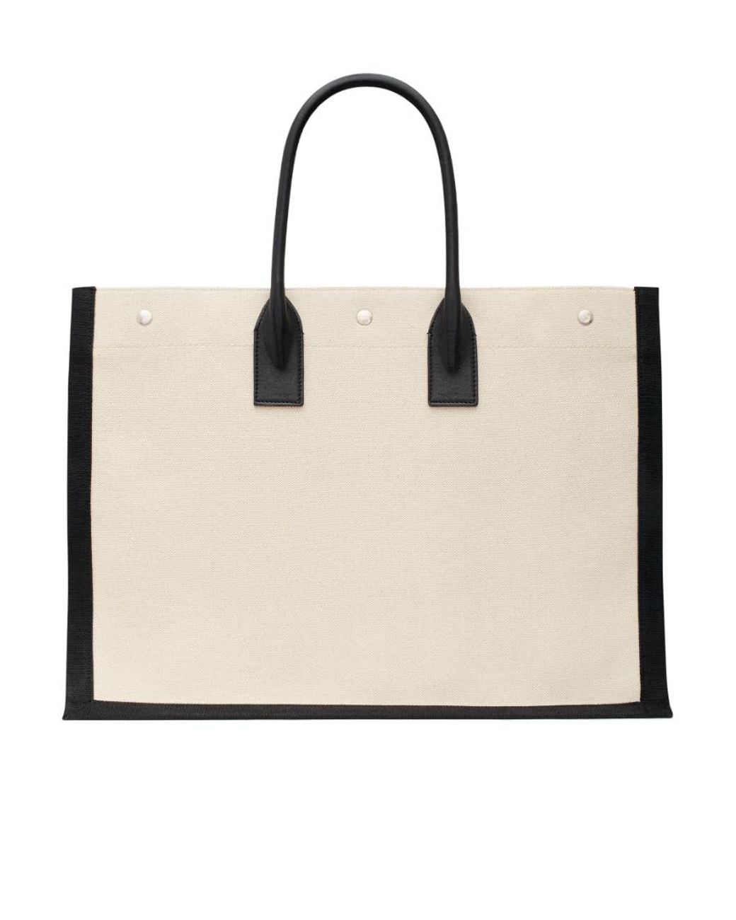 Saint Laurent Natural Rive Gauche Large Tote Bag for men