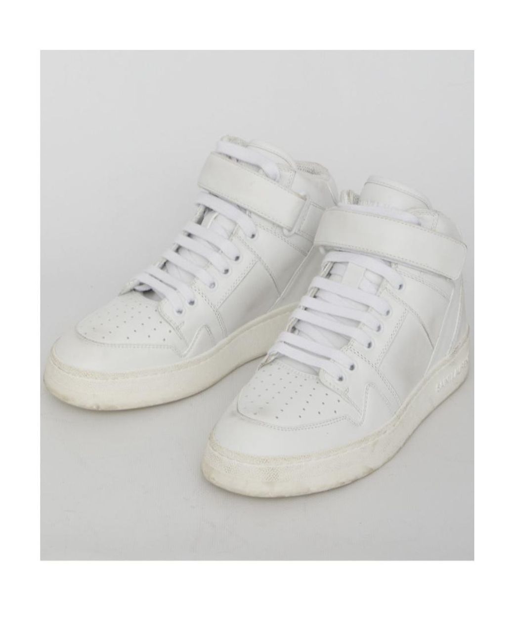 Saint Laurent Gray Lax Lace-Up Sneakers