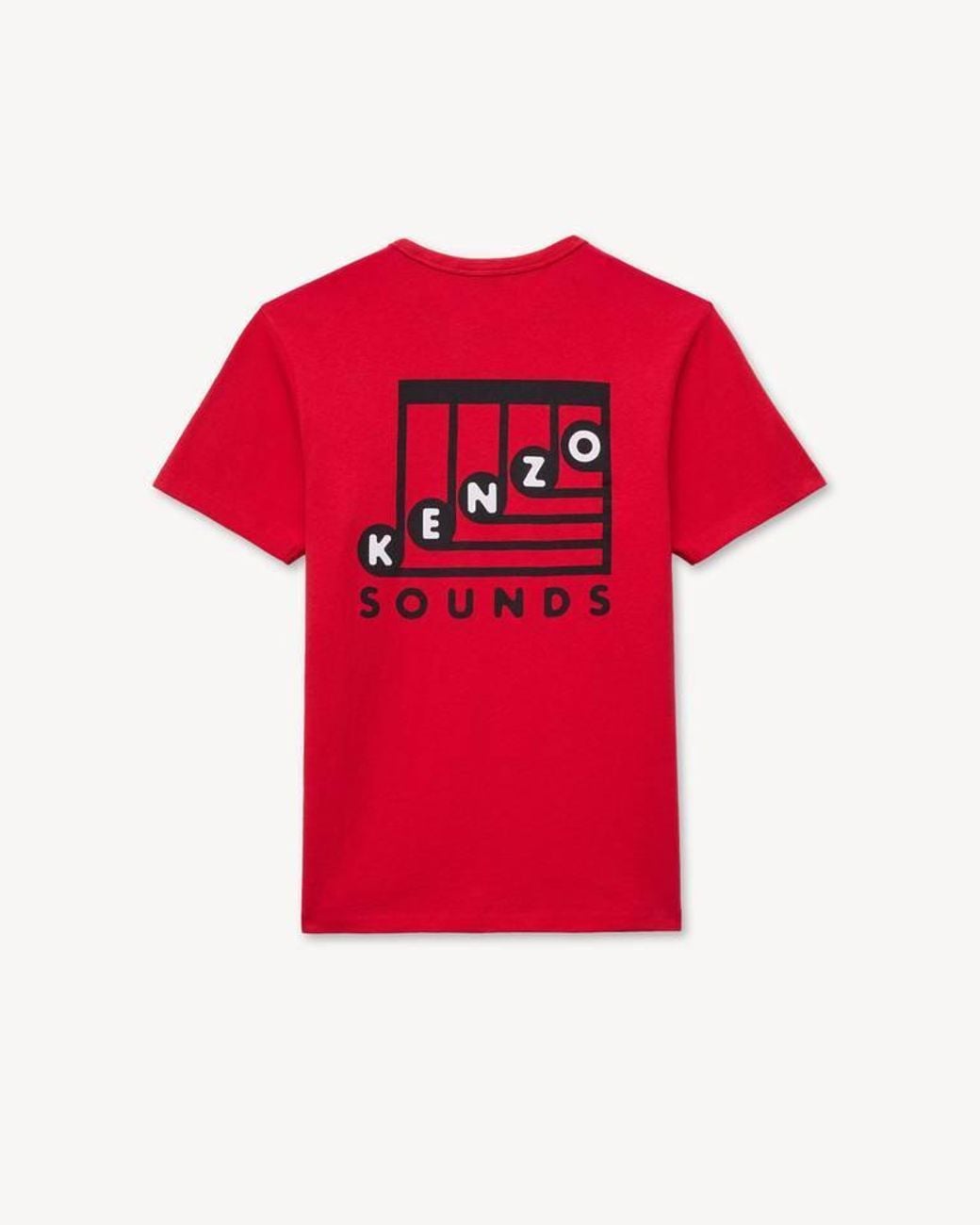 KENZO Red Sounds' Slim T-Shirt for men