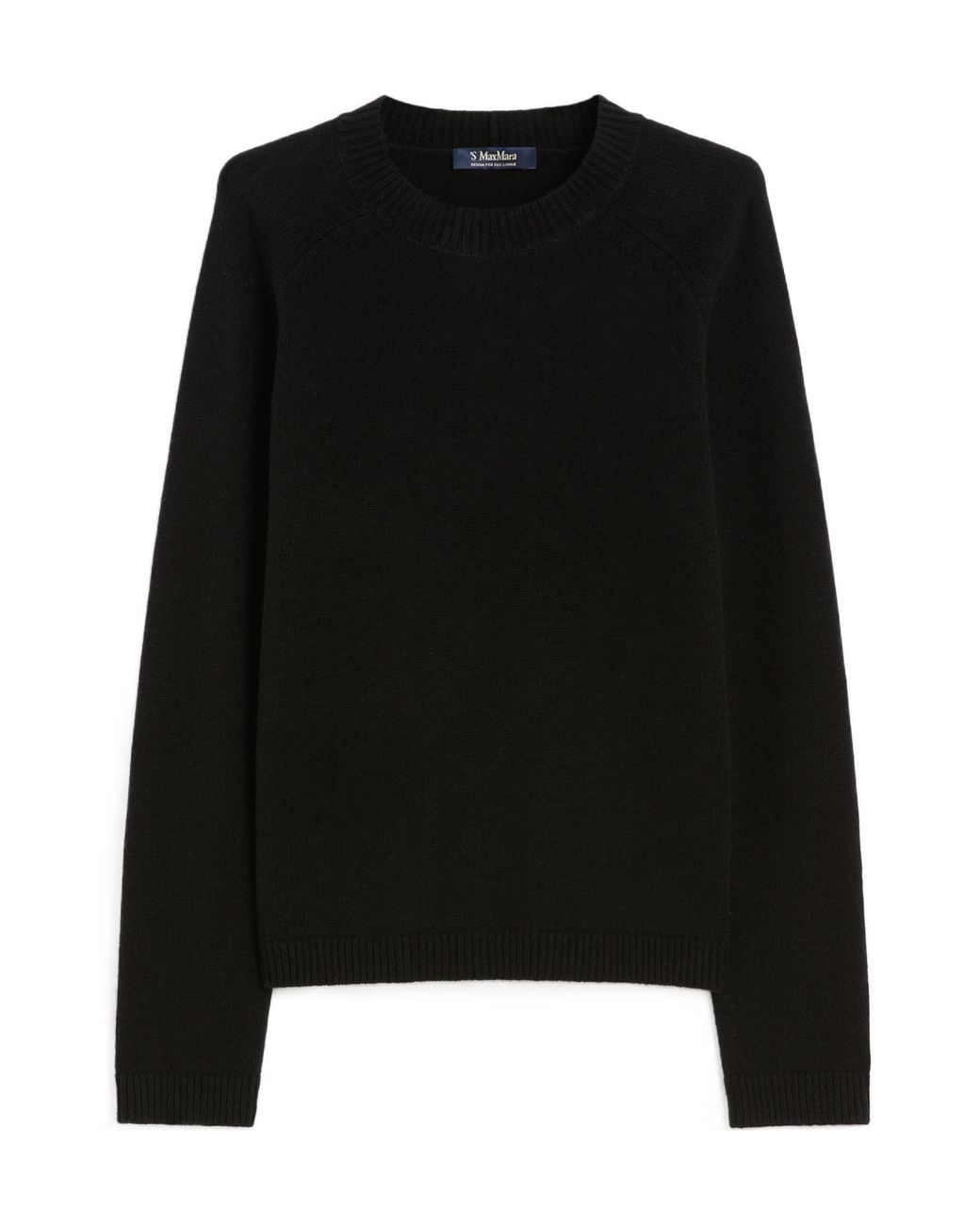 Max Mara Black 'S Damasco Crewneck Knitted Jumper