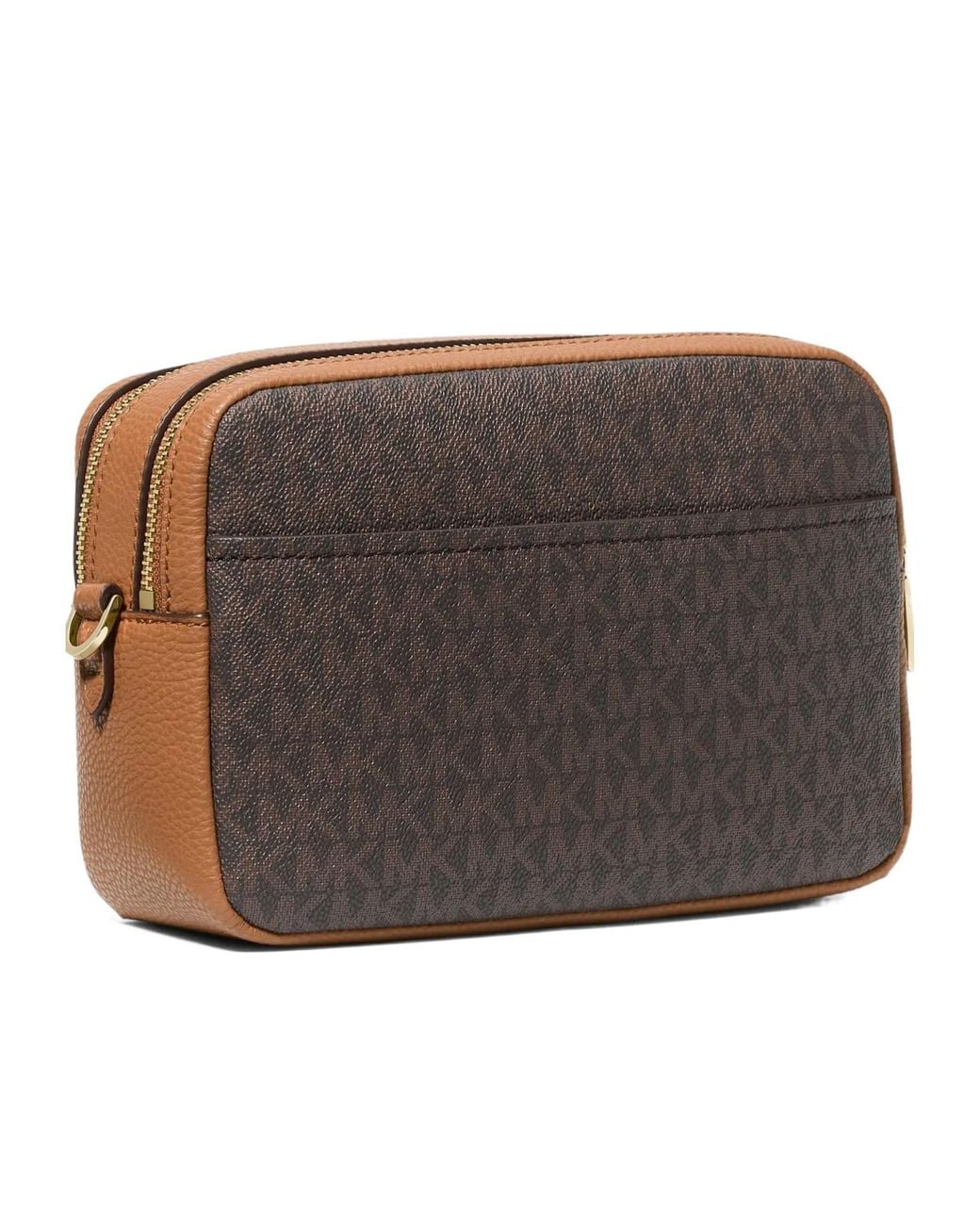 MICHAEL Michael Kors Brown Monogram Coatedcanvas Camera Bag