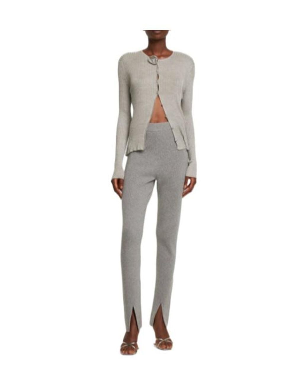 Magda Butrym Gray Elasticwaist Casual Pants
