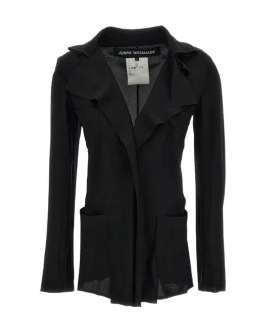 Junya Watanabe Black Ruffled-Detail Blouse