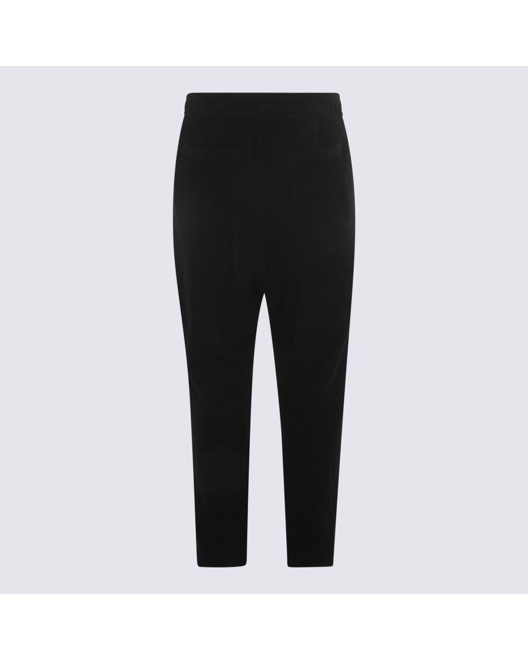 Thom Krom Black Drawstring Tapered Pants for men