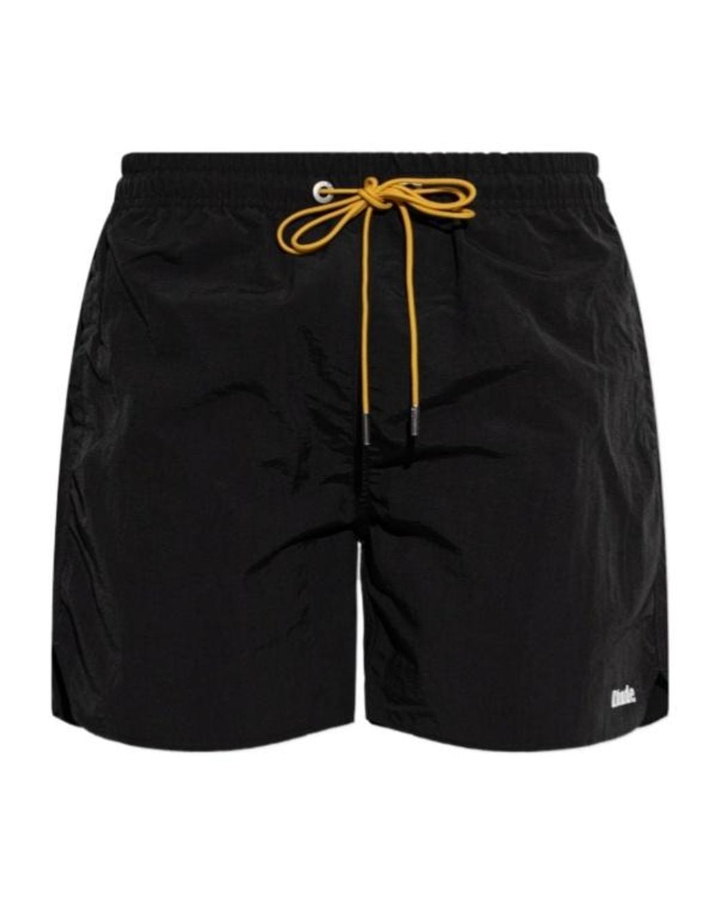 Rhude Black Logo Swim Shorts for men