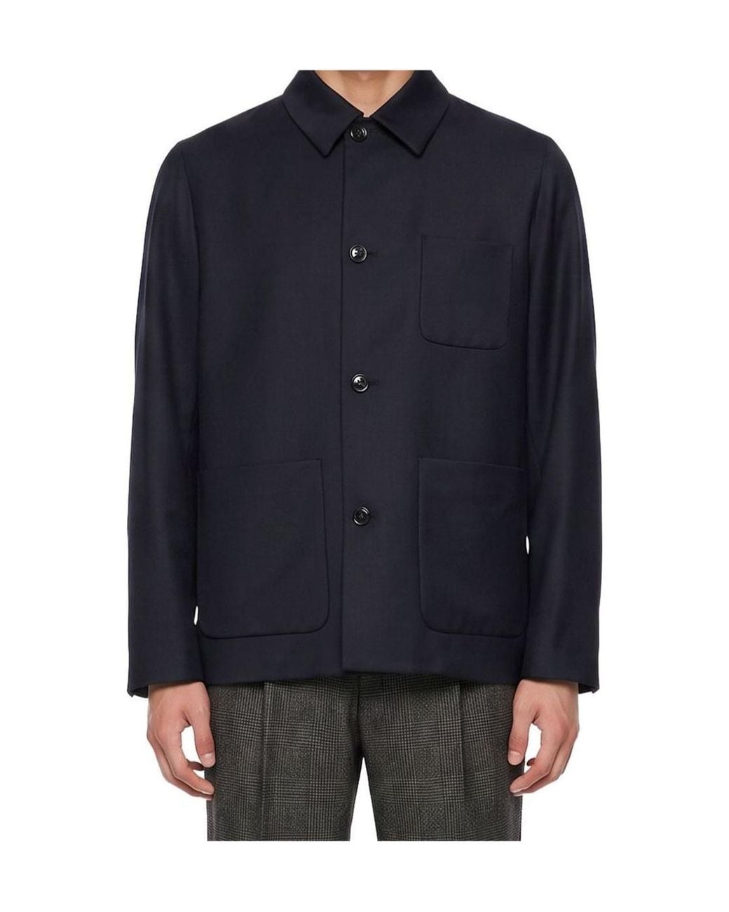 Lardini Blue Single-Breasted Tailored Jacket for men