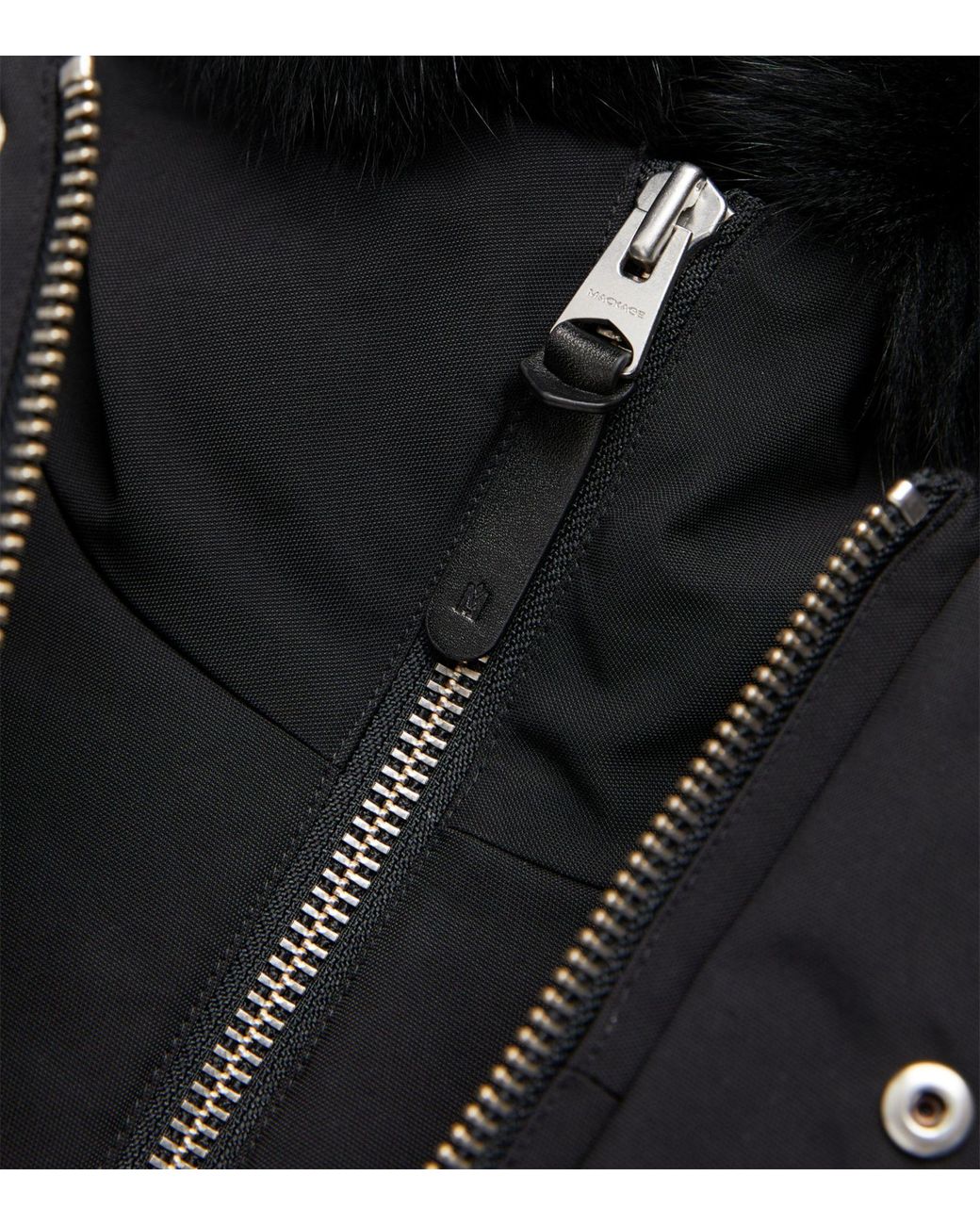 Mackage Black Hooded Down Jacket for men