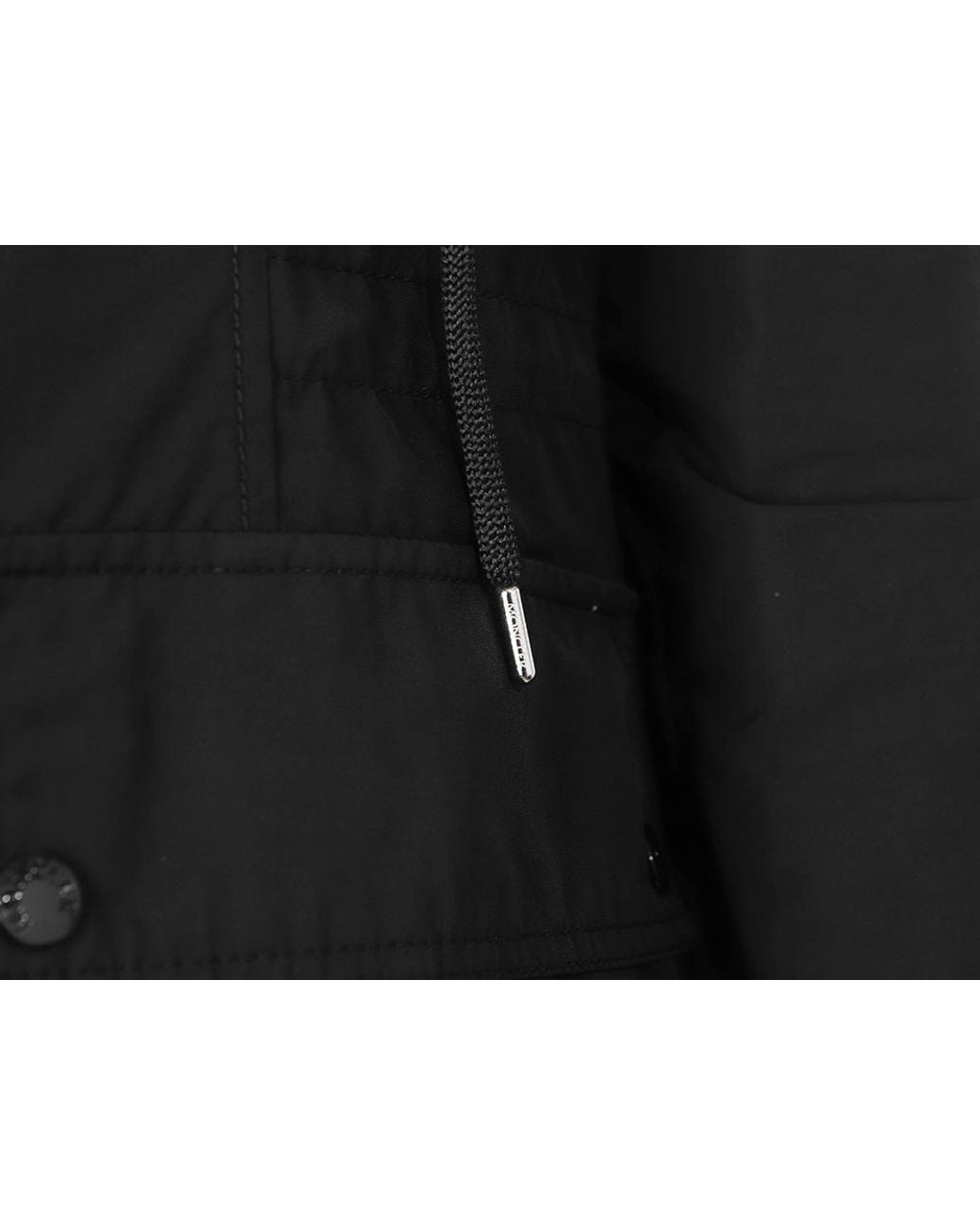 Moncler Black Zip-Up Parka Jacket