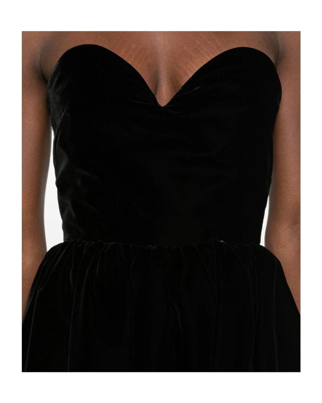 Saint Laurent Black Off-The-Shoulder Dress