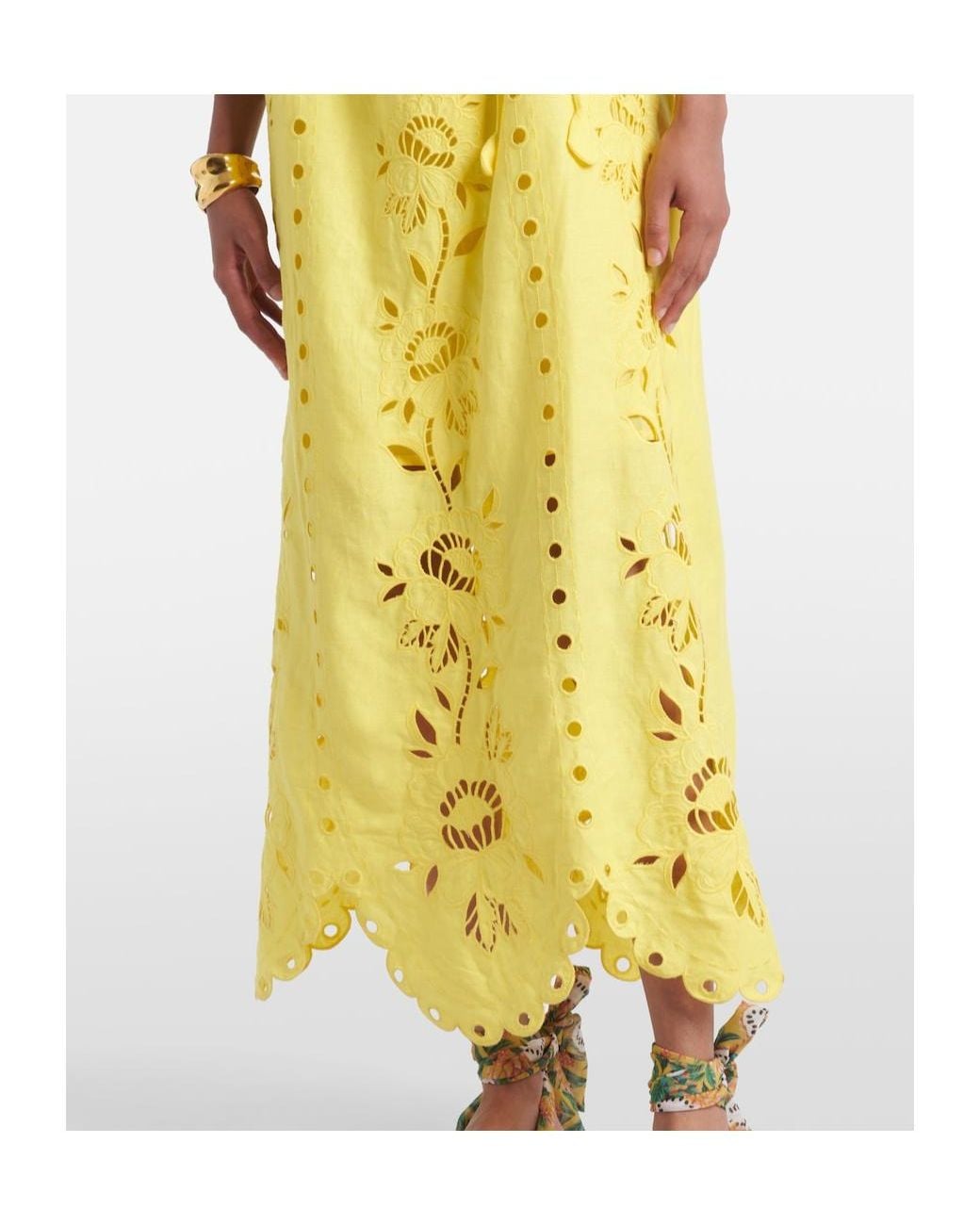Farm Rio Yellow Richelieu Dress