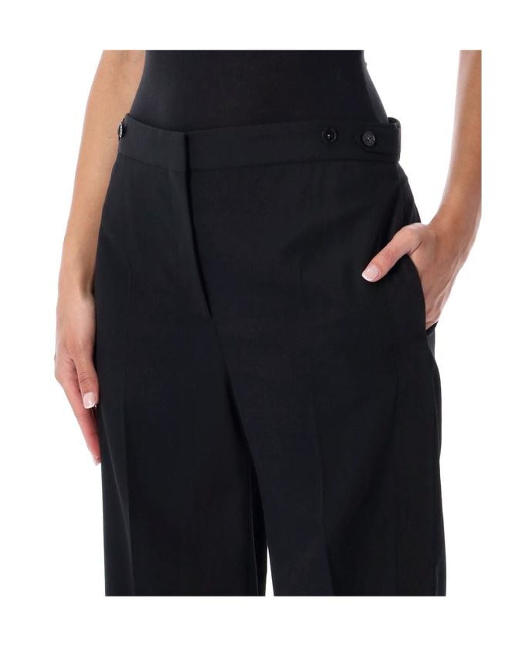 Stella McCartney Blue Tuxedo Wide-Leg Pants
