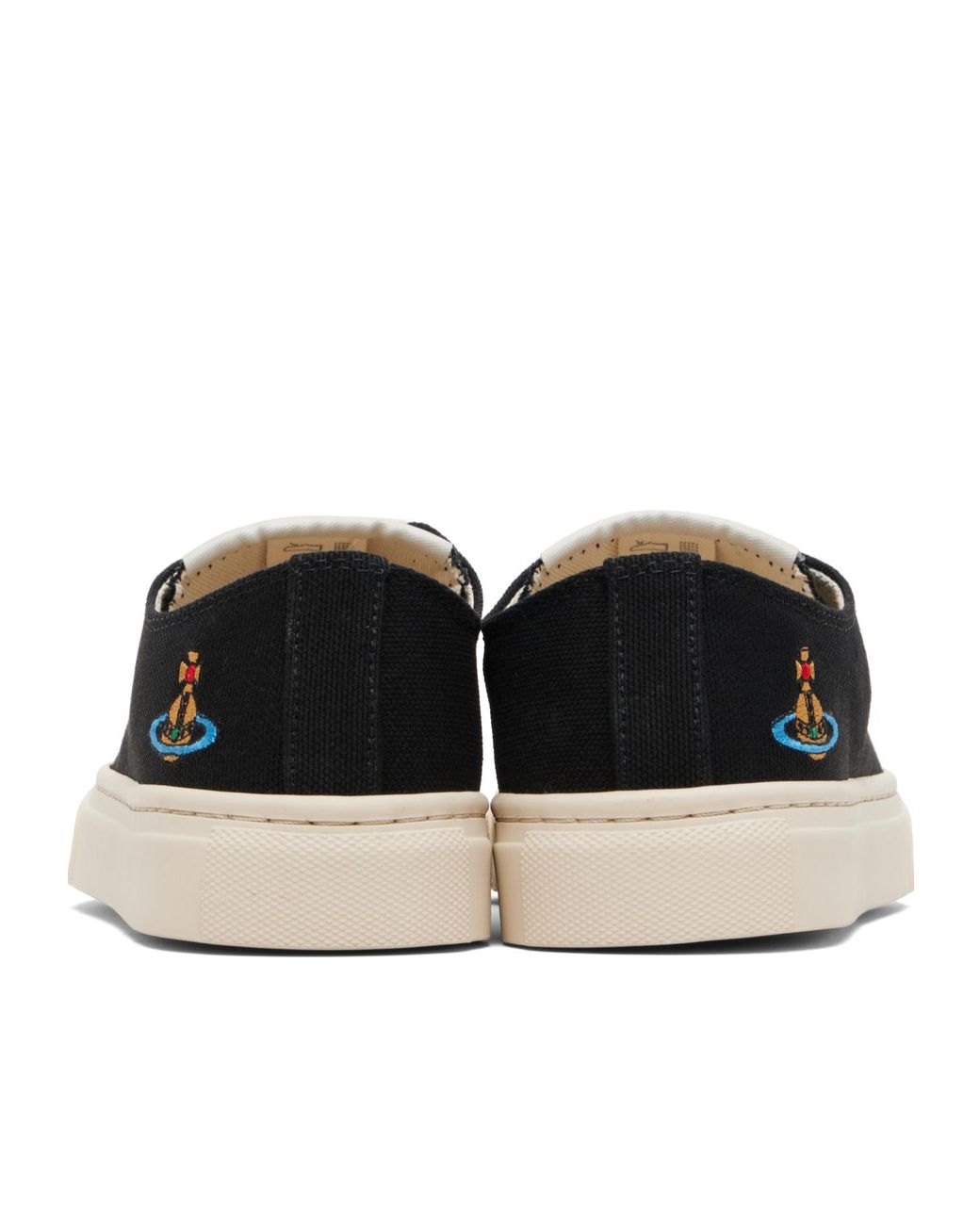 Vivienne Westwood Black Low Top Lace-Up Sneakers