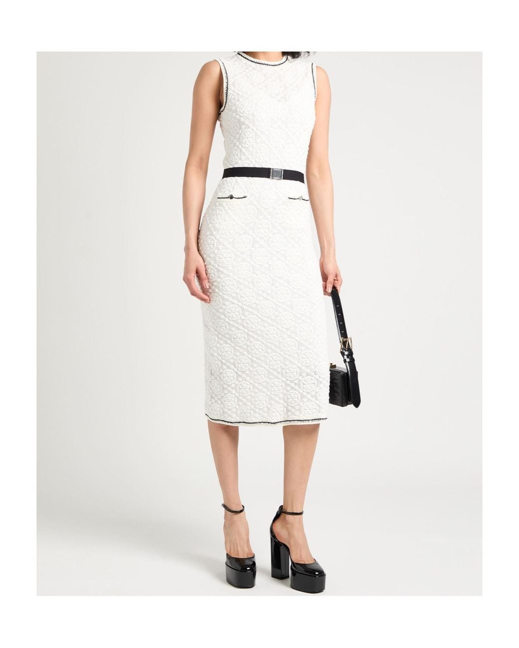 Tory Burch White Midi Dress