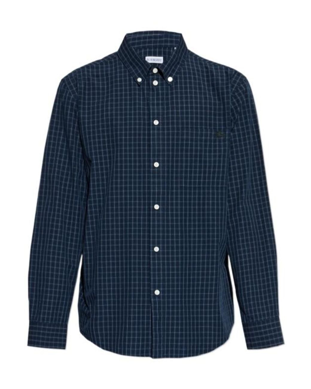 Burberry Blue Casual Shirts for men