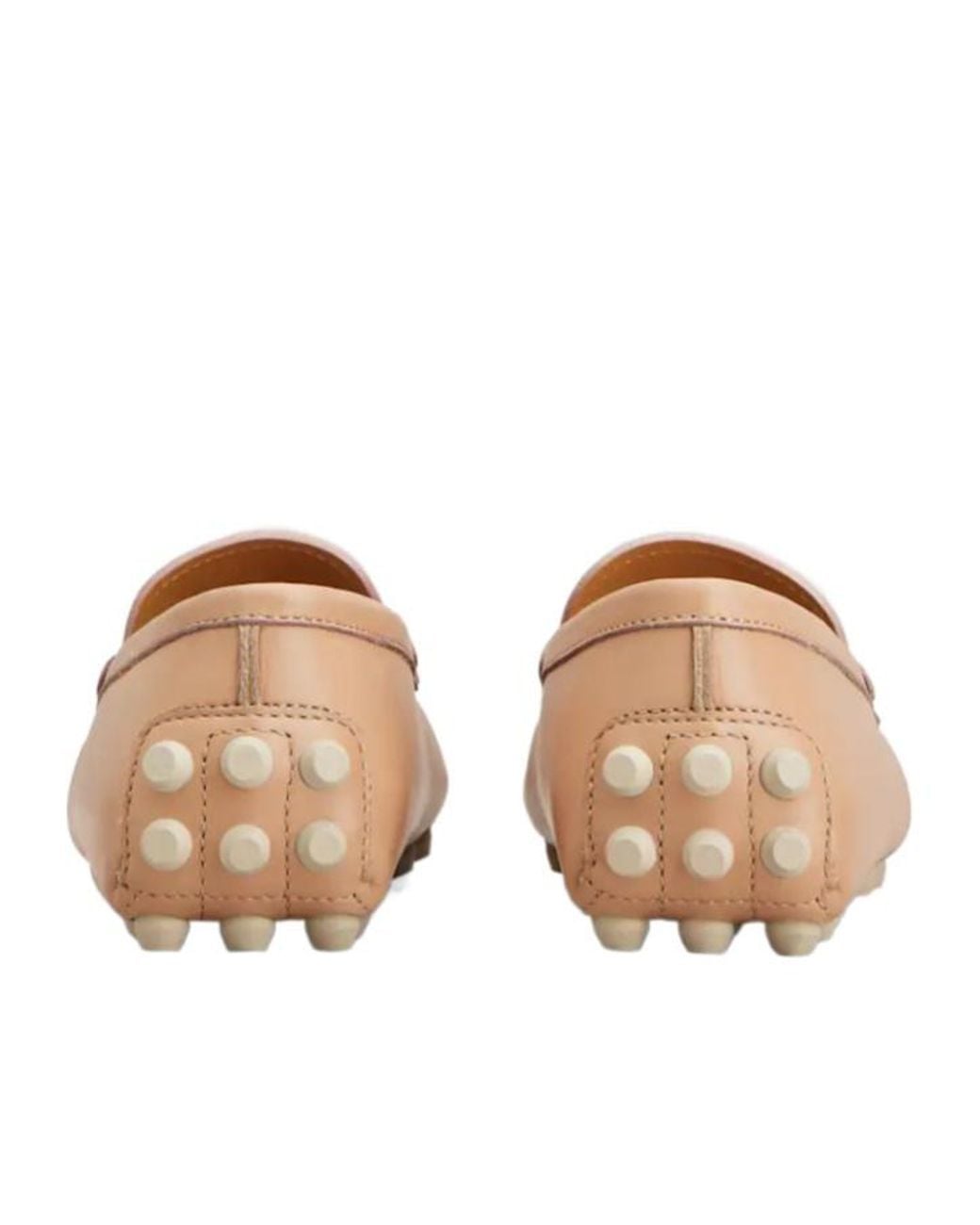 Tod's Natural Gommino Bubble Loafers