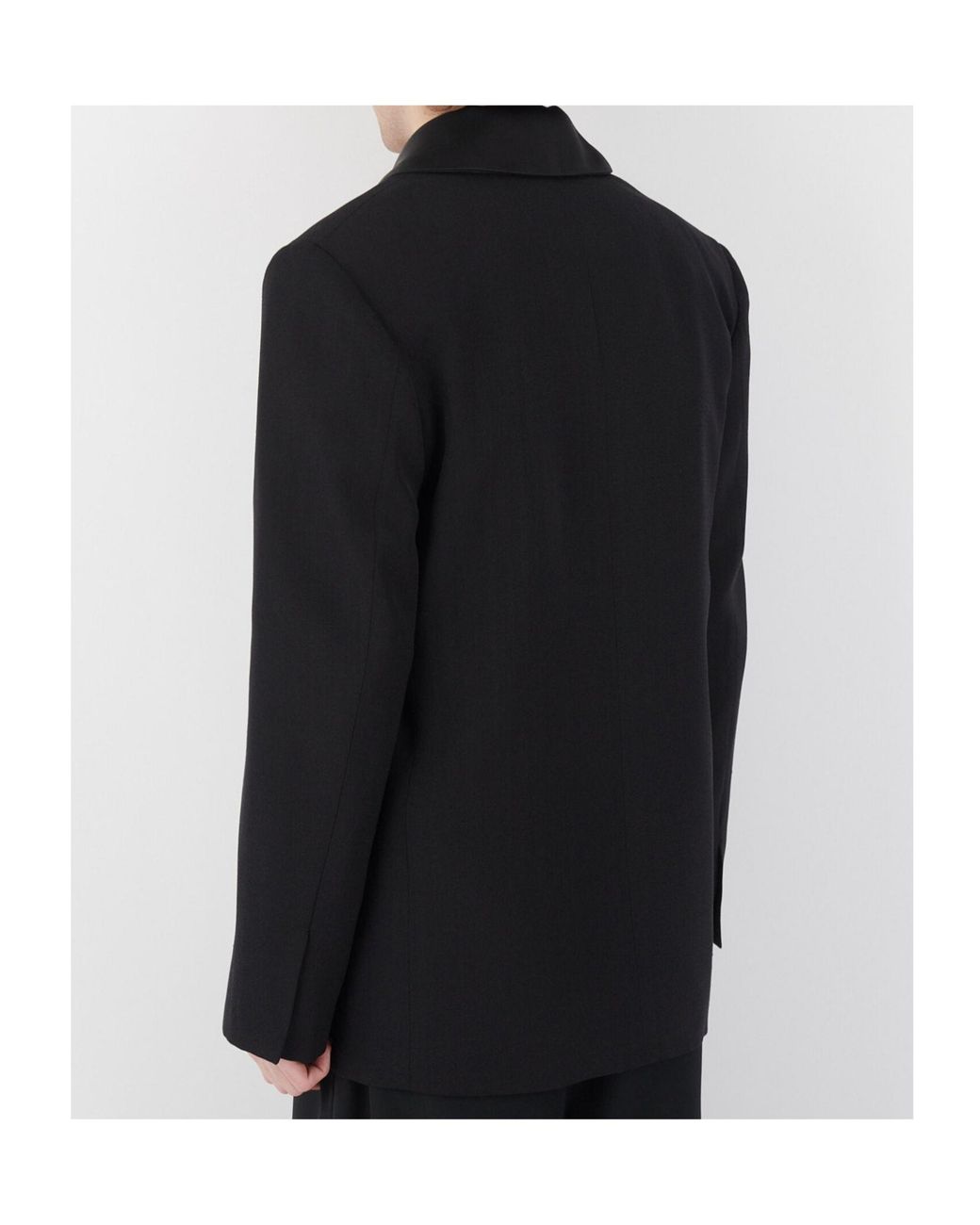 Jil Sander Black Button Blazer for men